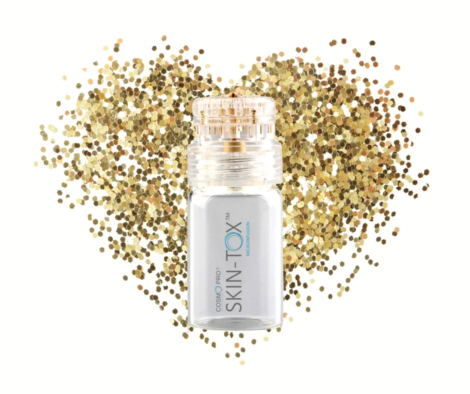 24-karat gold-plated microneedles for Skin Tox treatment